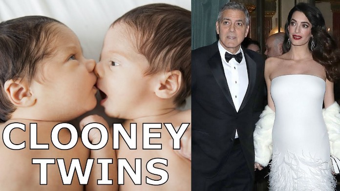 George Clooney & Amal Alamuddin take their newborn Twins on their first
