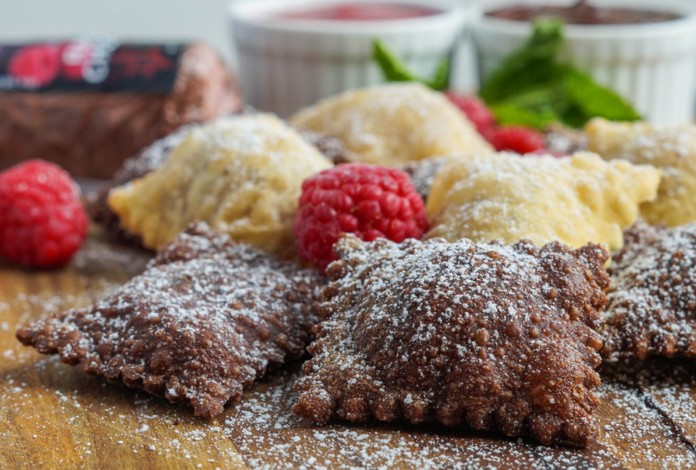 Chocolate Ravioli with raspberry Sauce (recipe+Photos) | This is Italy ...