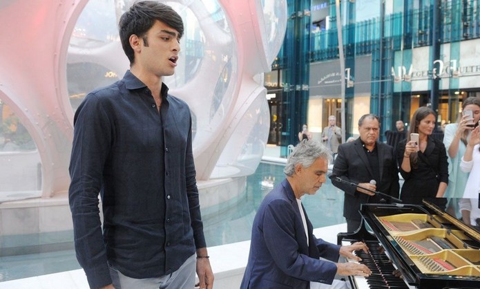Andrea Bocelli: Son Matteo sings in Rome's Colosseum at 19 as