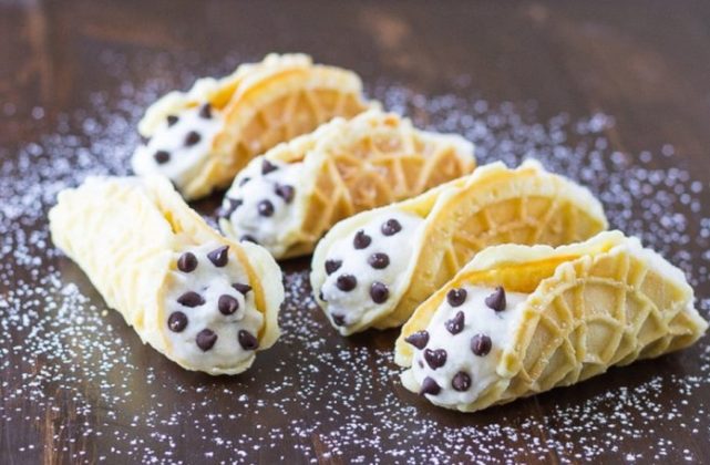 Pizzelle Cannoli with Ricotta filling – Recipe | This is Italy